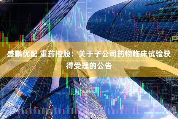 盛鹏优配 重药控股：关于子公司药物临床试验获得受理的公告
