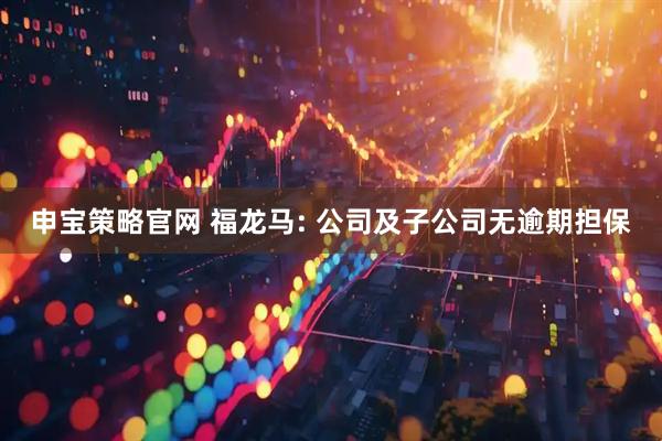 申宝策略官网 福龙马: 公司及子公司无逾期担保