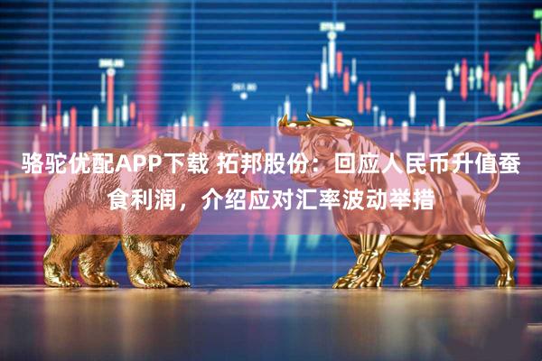 骆驼优配APP下载 拓邦股份：回应人民币升值蚕食利润，介绍应对汇率波动举措